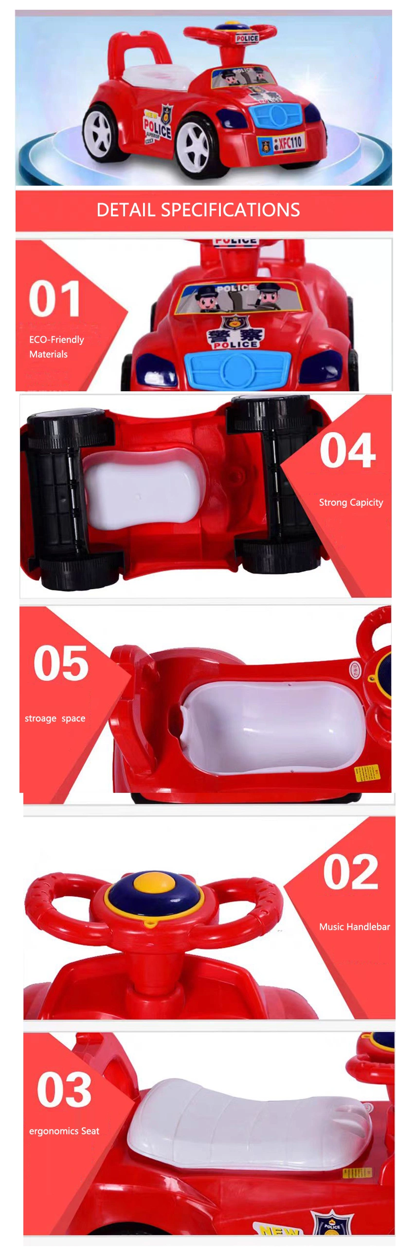 Factory Driving Toys Baby Sliding Car/Good Quality Child Slide Car for Kids/Wholesale 4 Wheels Slide Outdoor Push Kid Car